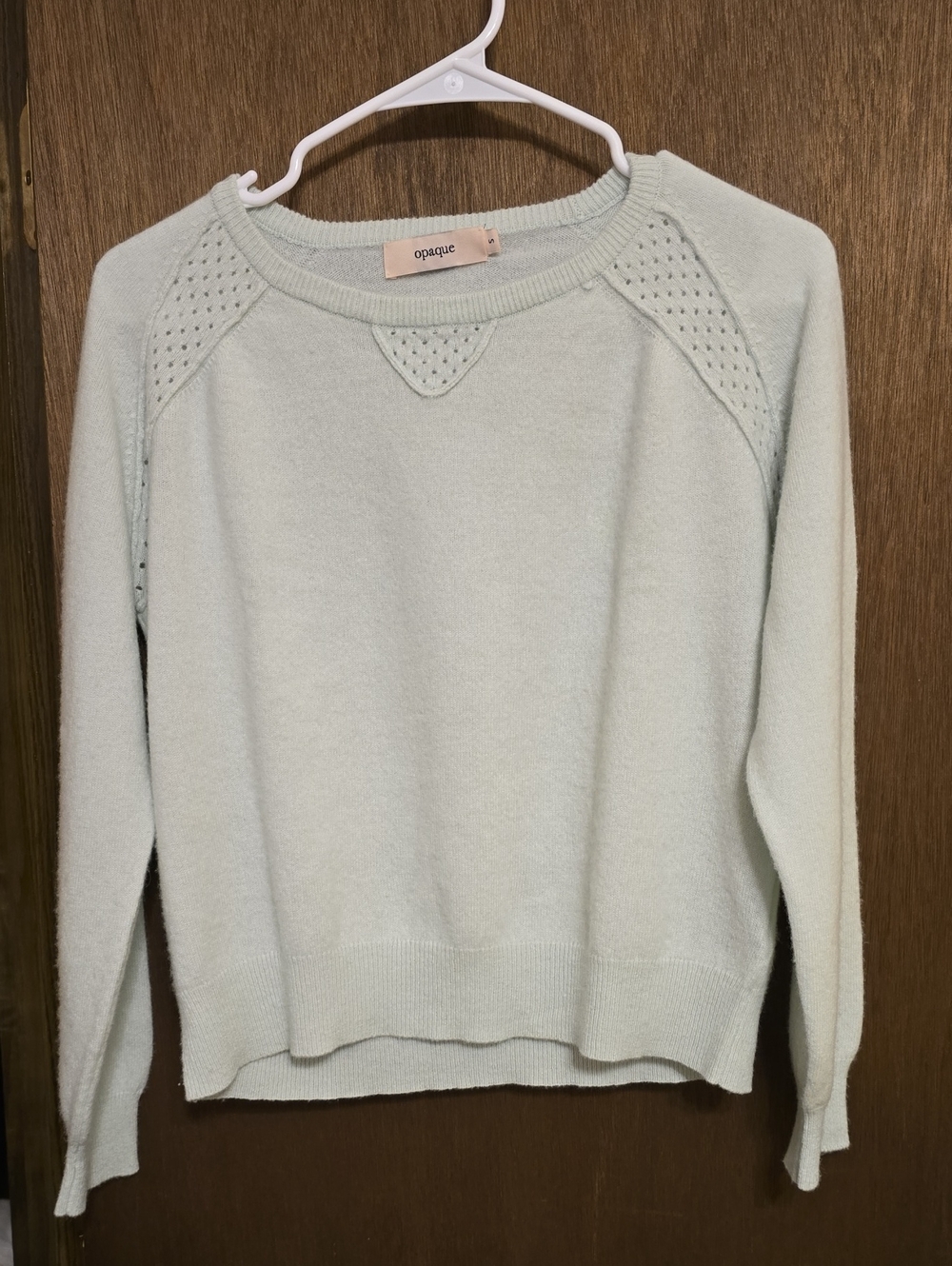 Light Mint cashmere Crewneck Sweater - Women's